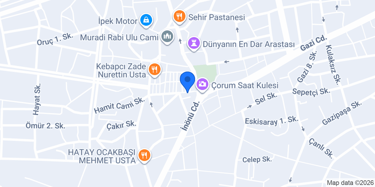 Maraş Dondurması konumu