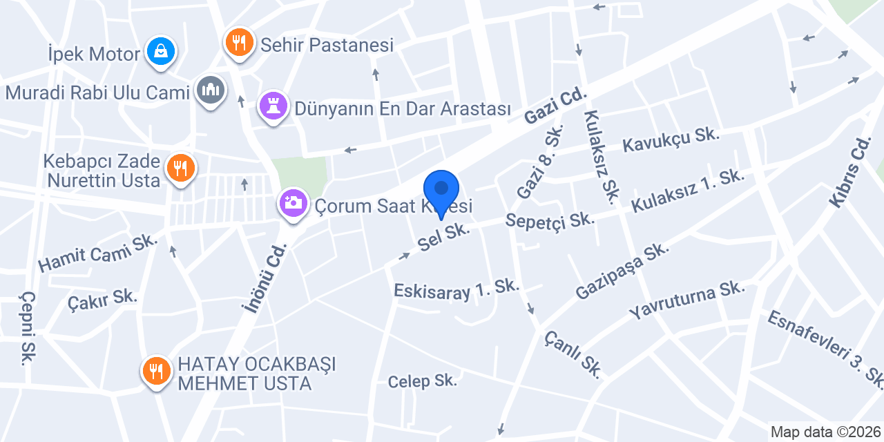 Finansal Eksen Çorum konumu