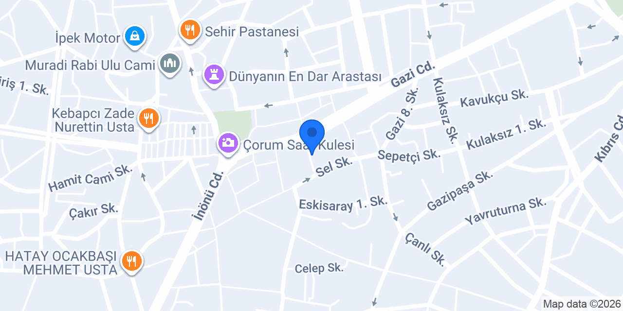 Asel Sigorta Çorum konumu