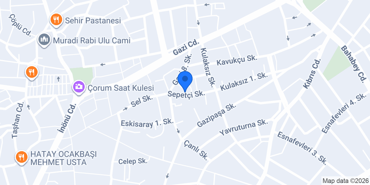 Moli Baby Spa ÇORUM konumu