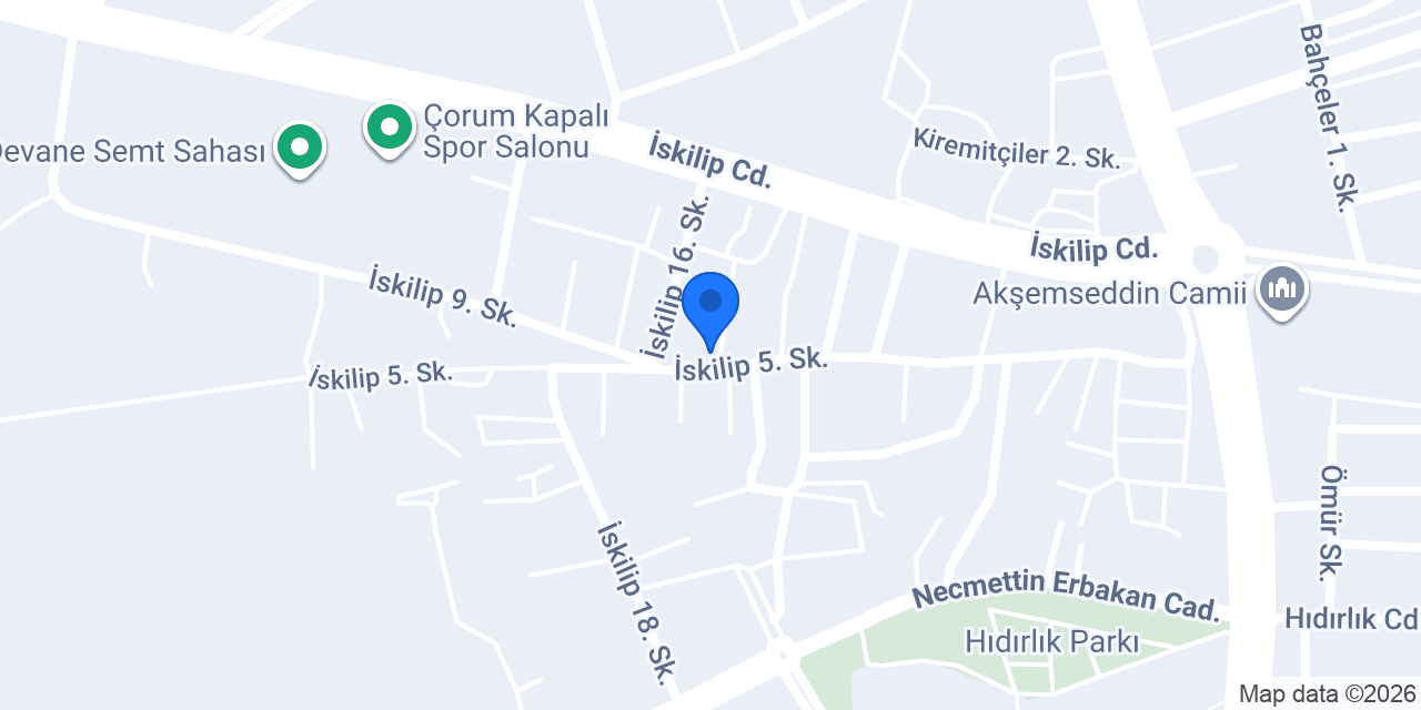 Sedir kereste konumu