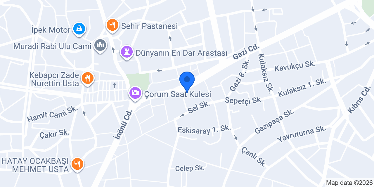 Ahıska Mimarlık konumu