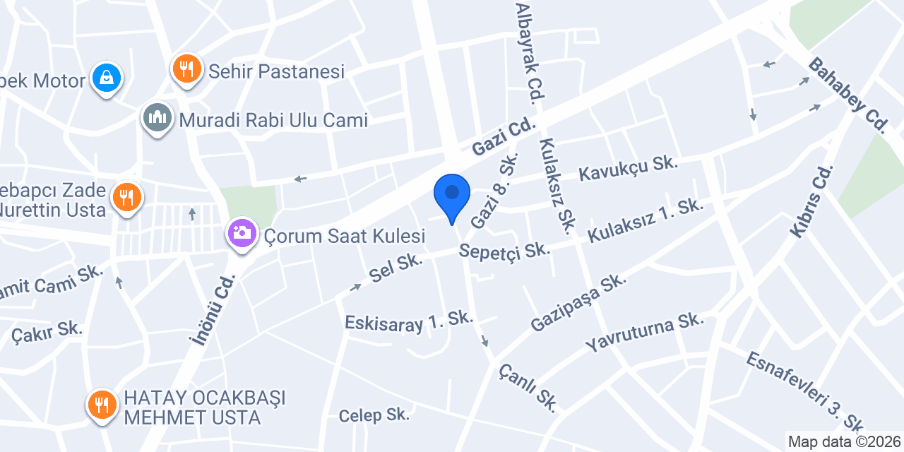 Tatil.Com Çorum Ofis konumu