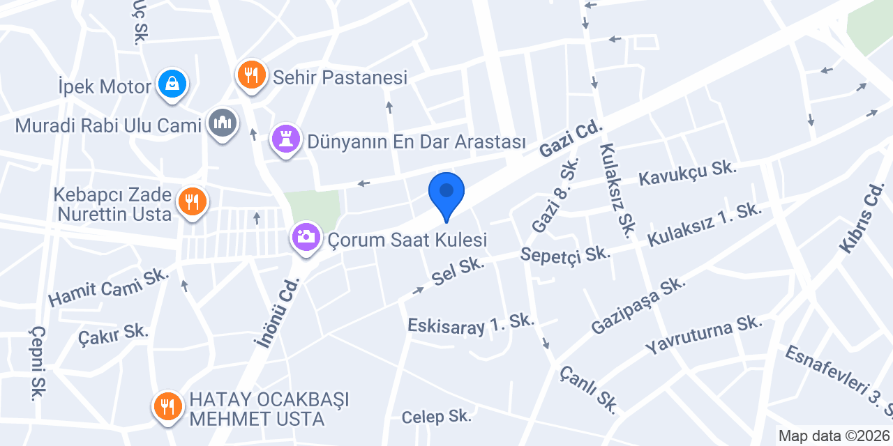 Şellale Fırın konumu