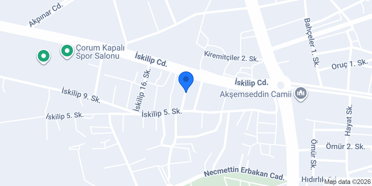 Çorum Tel Örgü konumu