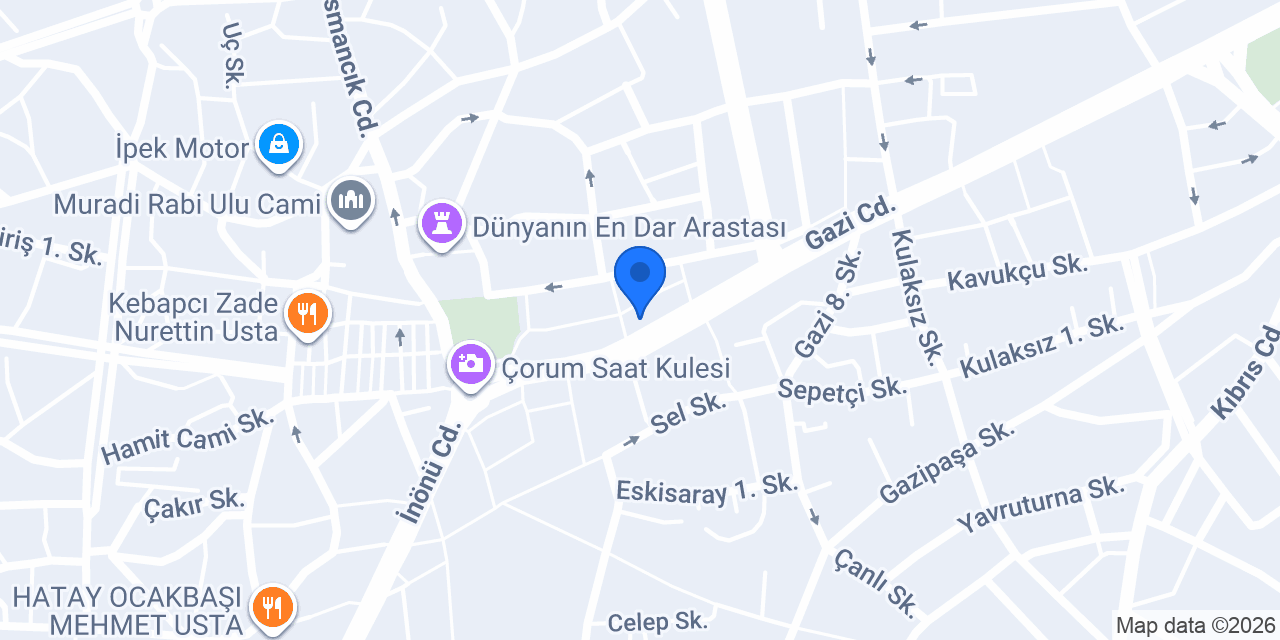 MP Proje Danışmanlık Ltd.Şti. Mustafa ALCA konumu
