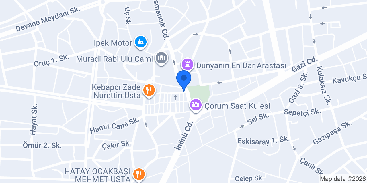 Hışıroğlu Leblebi konumu