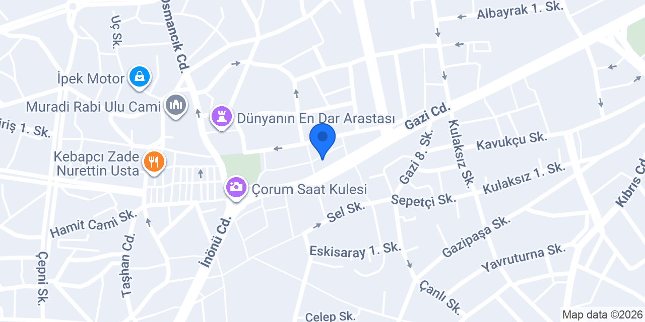 Şamlılar Züccaciye konumu
