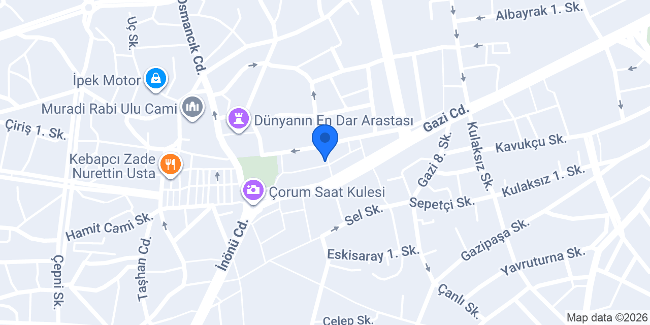 Ünlü Kuru Temizleme konumu