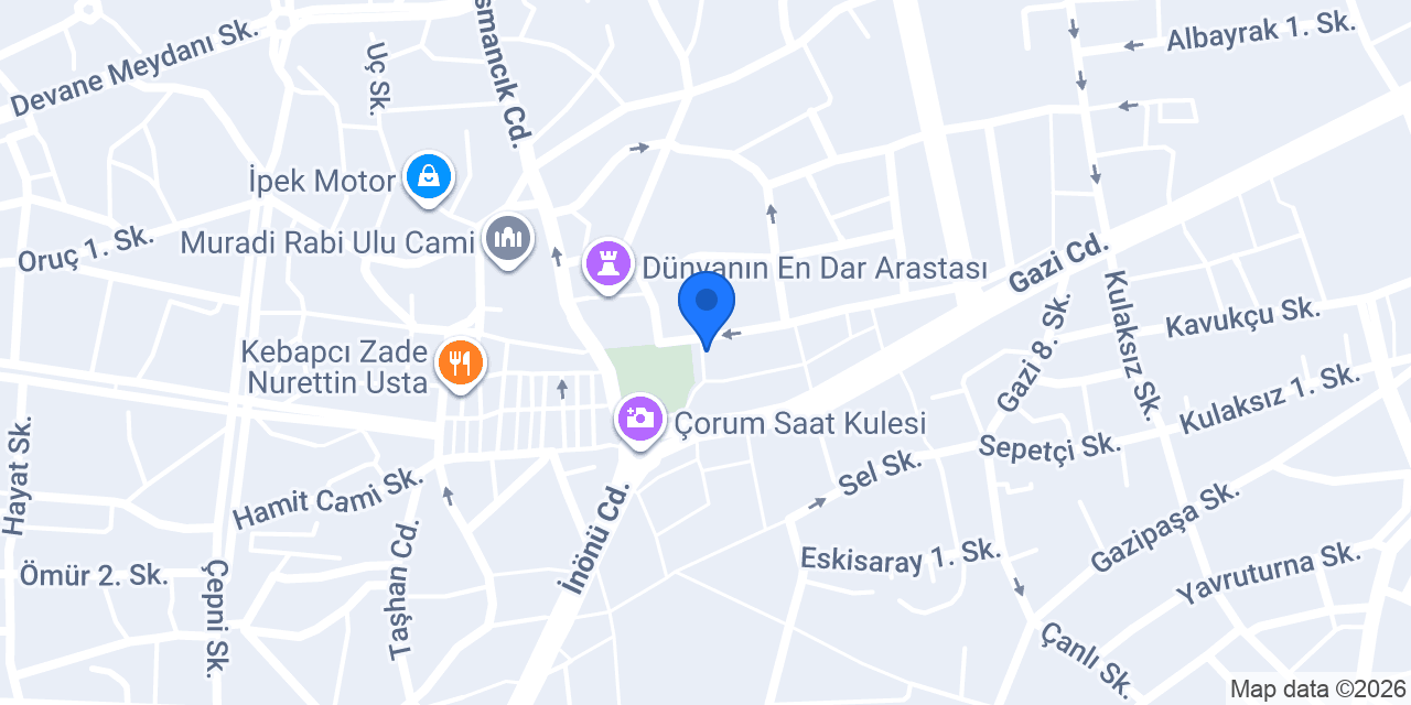 Merkez Taksi konumu