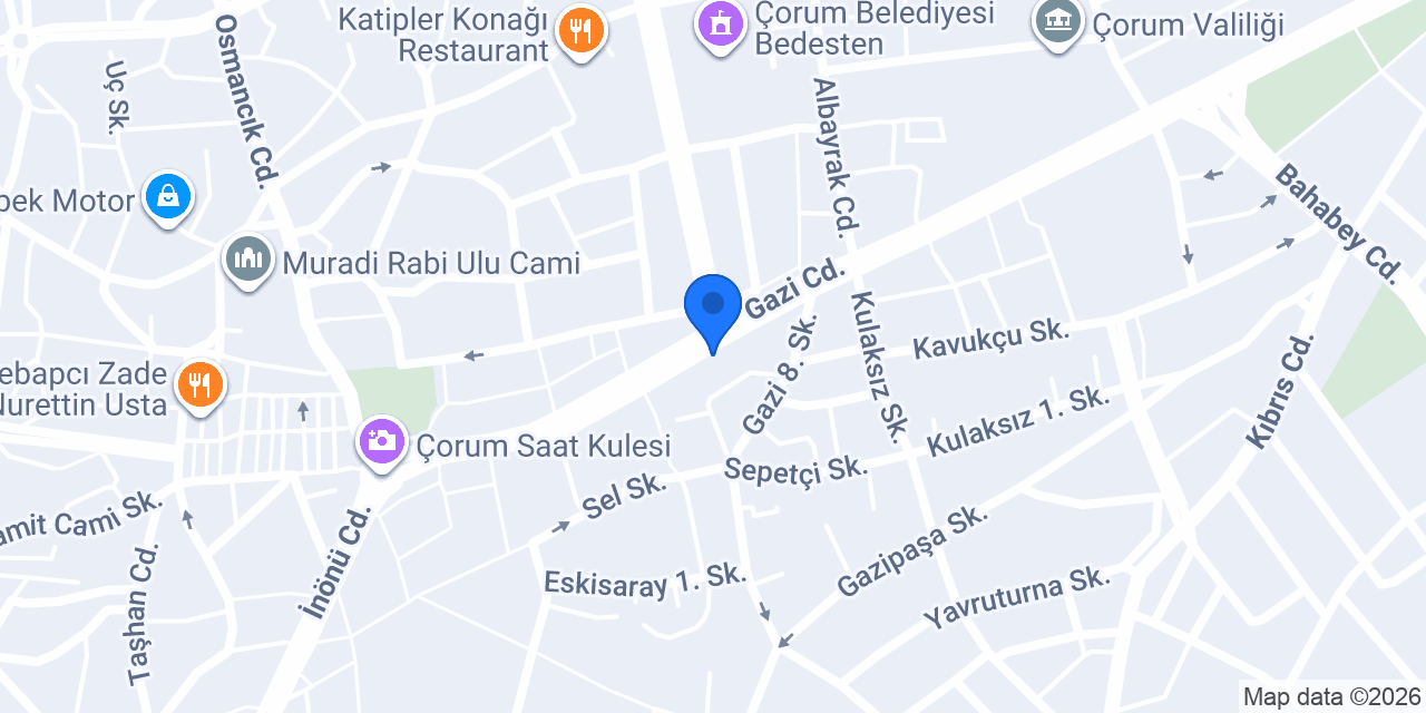 Sezer Çelik Psikolojik Danışma Merkezi konumu