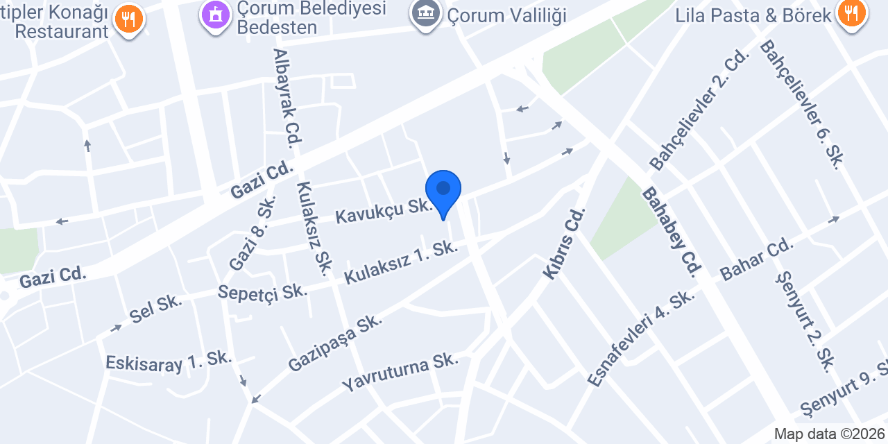 Kütükhanecafe konumu