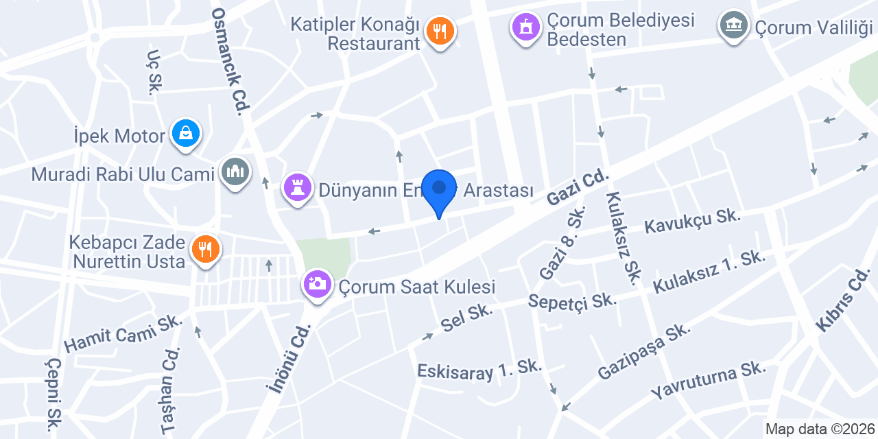 saray büfe çorum konumu
