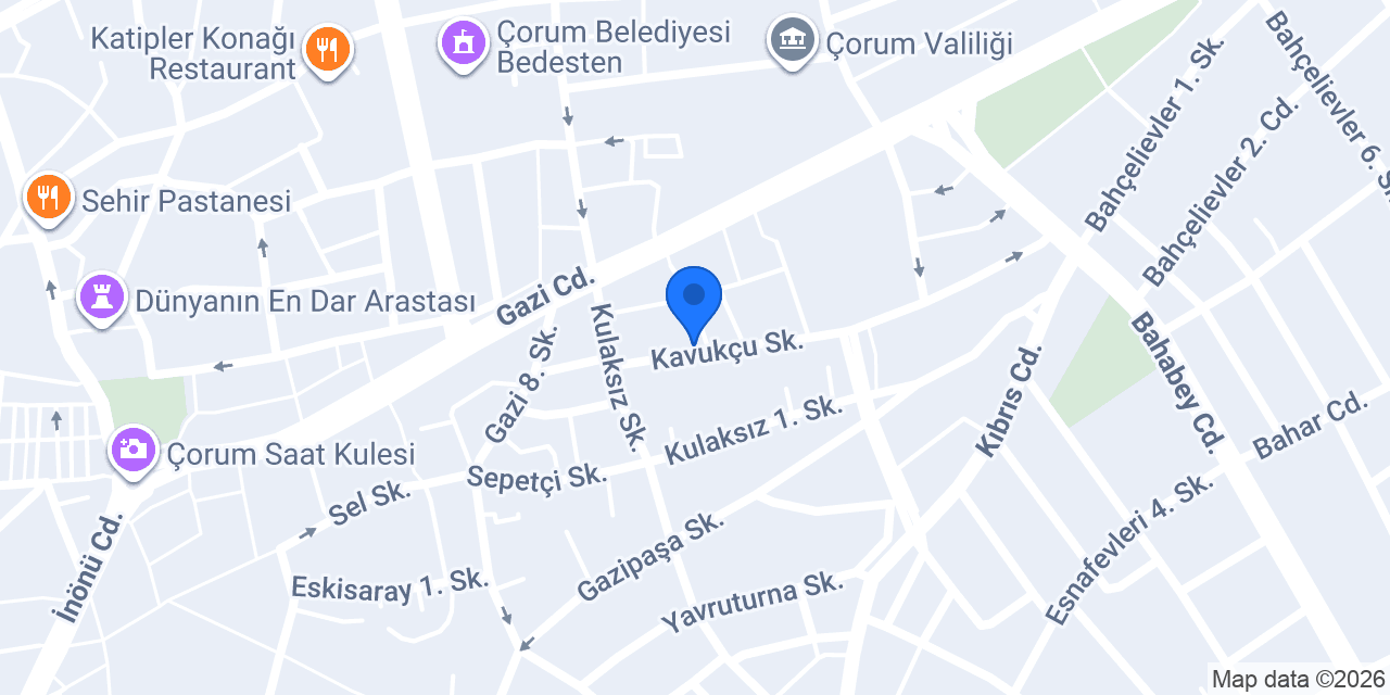 çorum birey kurs konumu