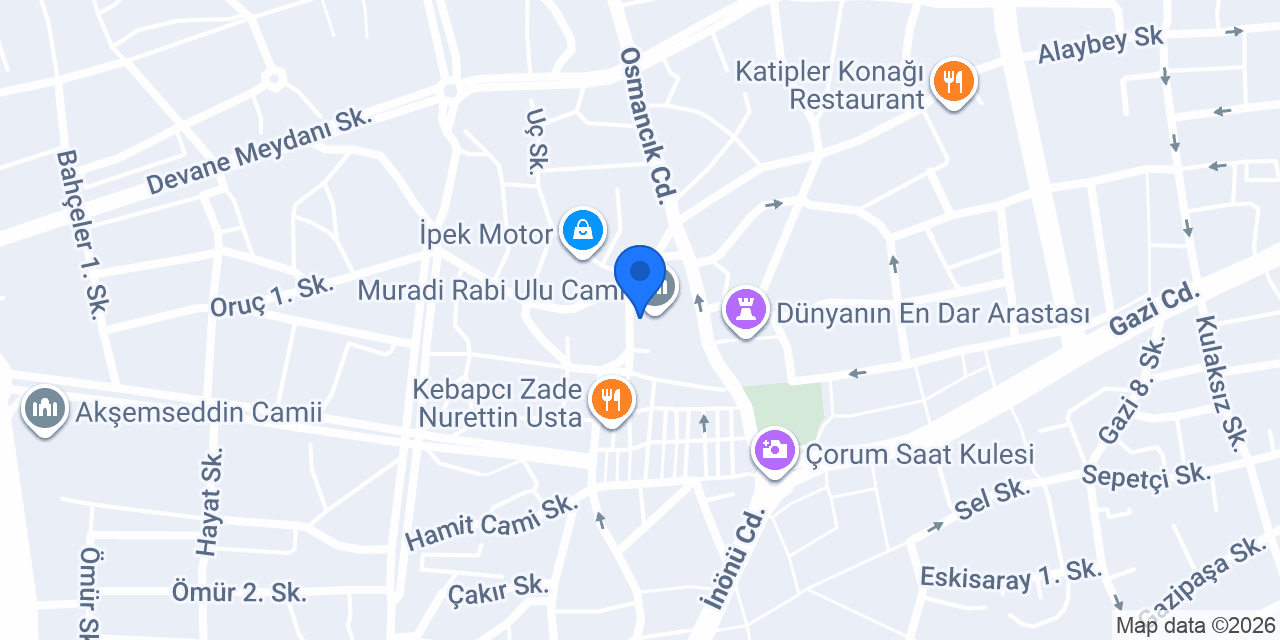 Çorum Emlak konumu