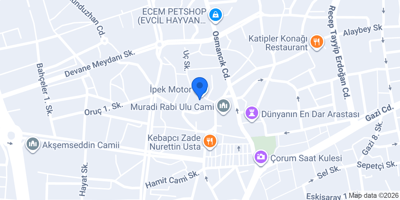 İpek Motor konumu