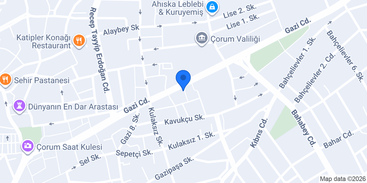Maydonoz Döner Çorum konumu