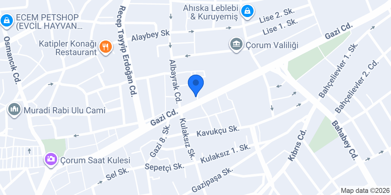 Karakaşlı SMMM Muhasebe Bürosu konumu