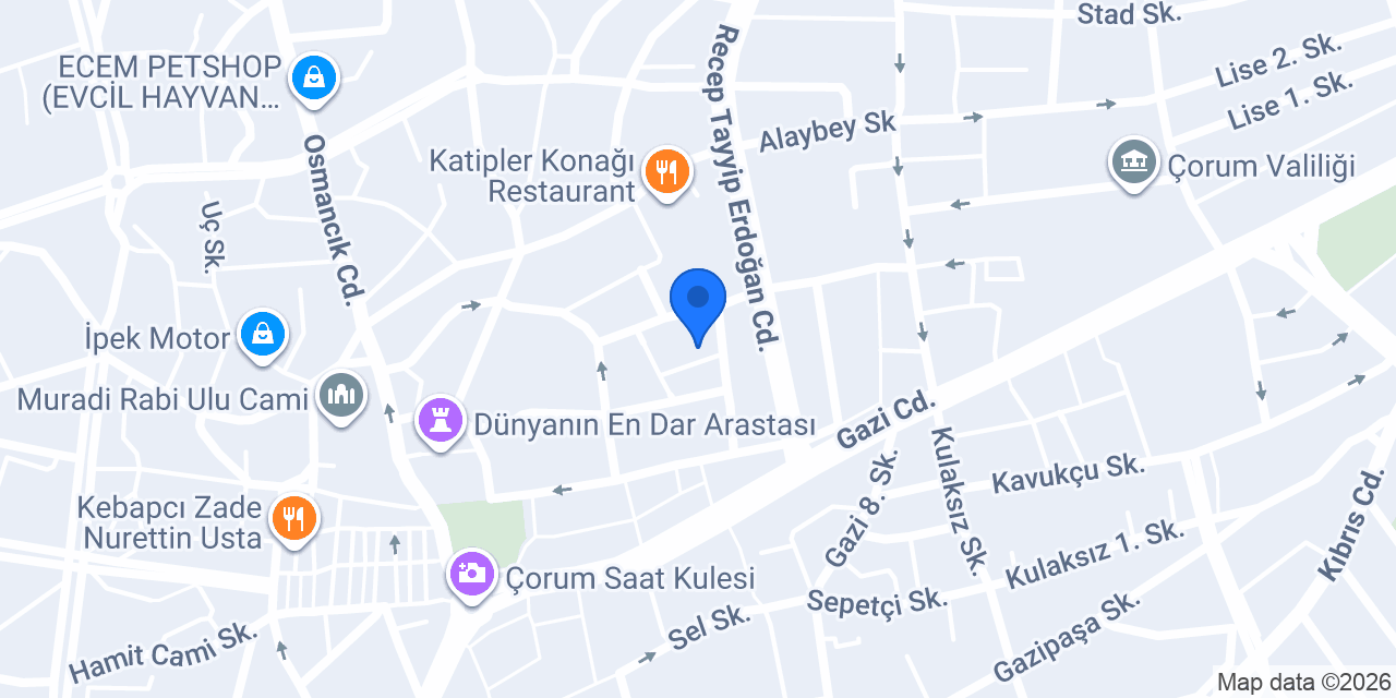 MBZ Mimarlık konumu