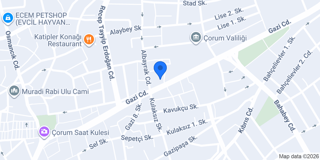 CADDE OPTİK konumu