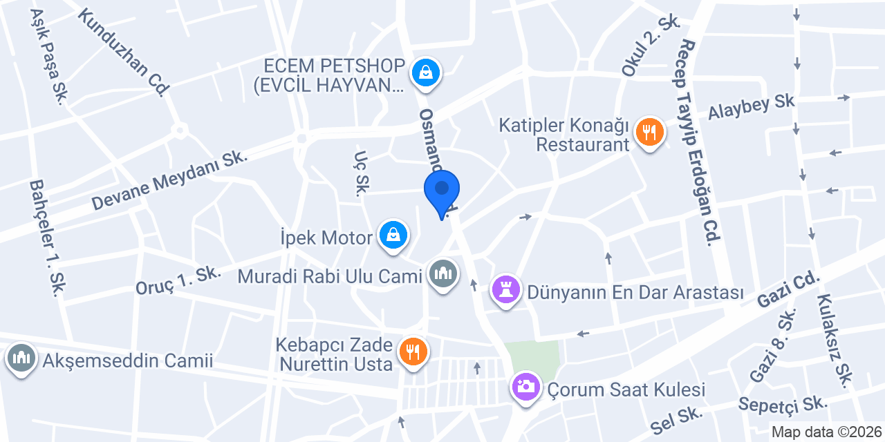 Manolya Çiçek | Çorum konumu