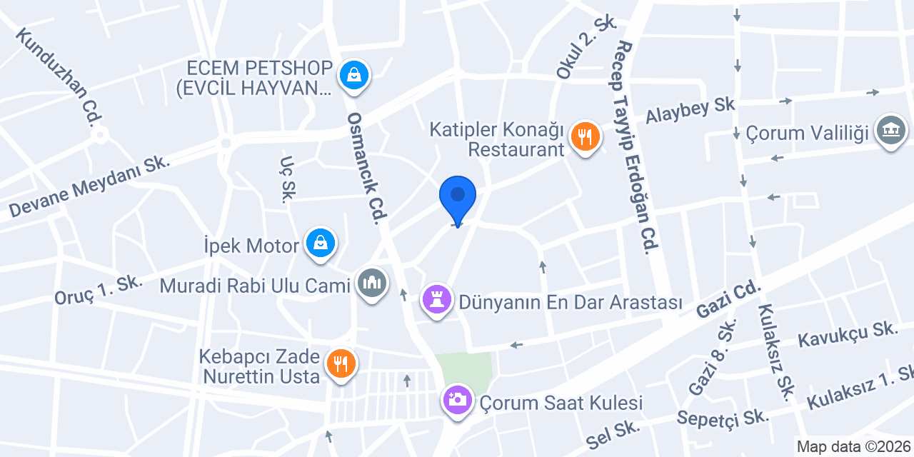 Demiral Mobilya konumu