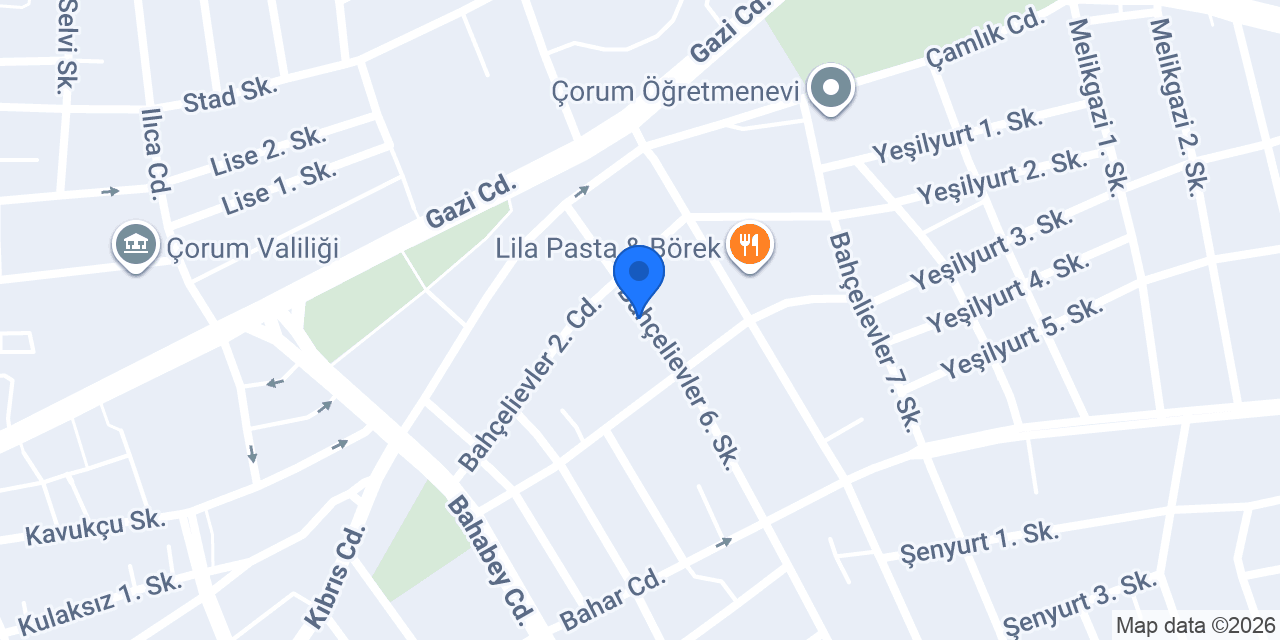 ADA BABY SPA ÇORUM konumu
