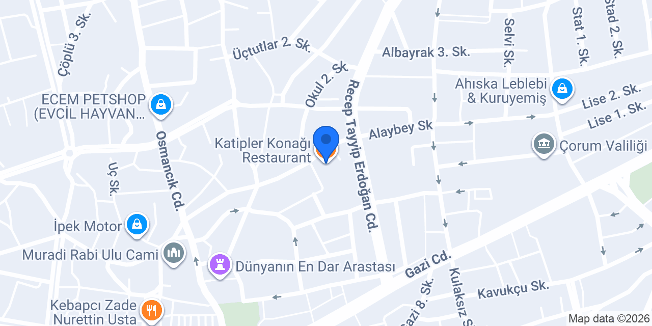Katipler Konağı Restaurant konumu