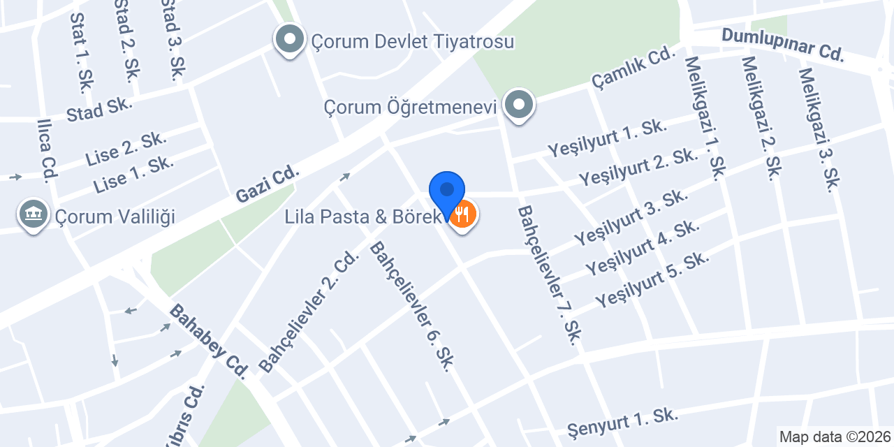 Nazende Çikolata konumu