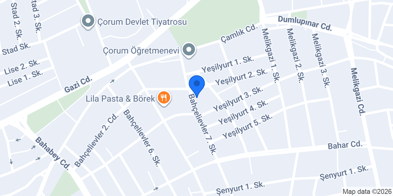 Çorum Anıt Taksi konumu