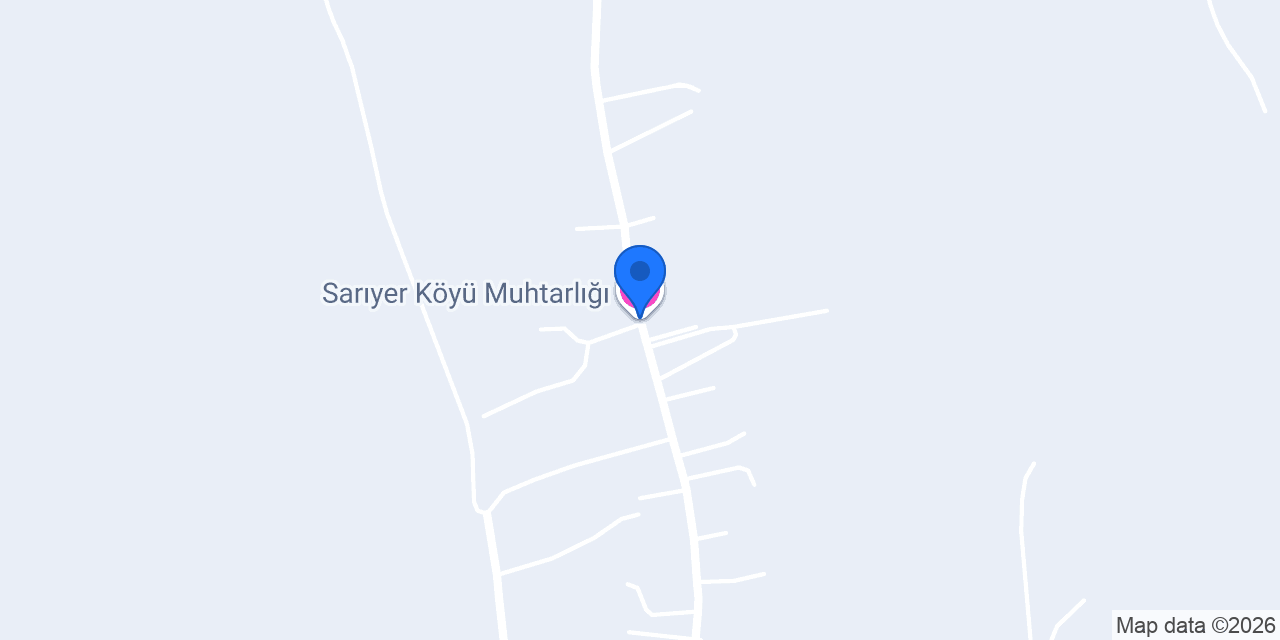 Sarıyer Köyü Muhtarlığı konumu