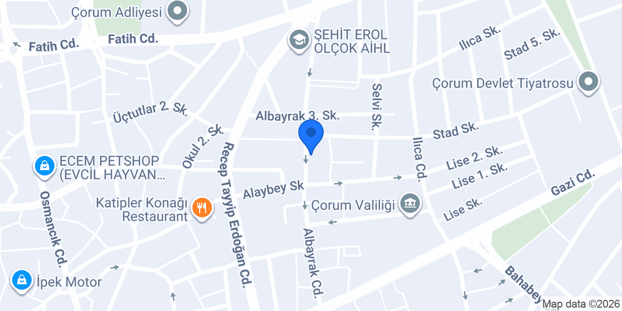 Çorum Ateş Dürüm konumu