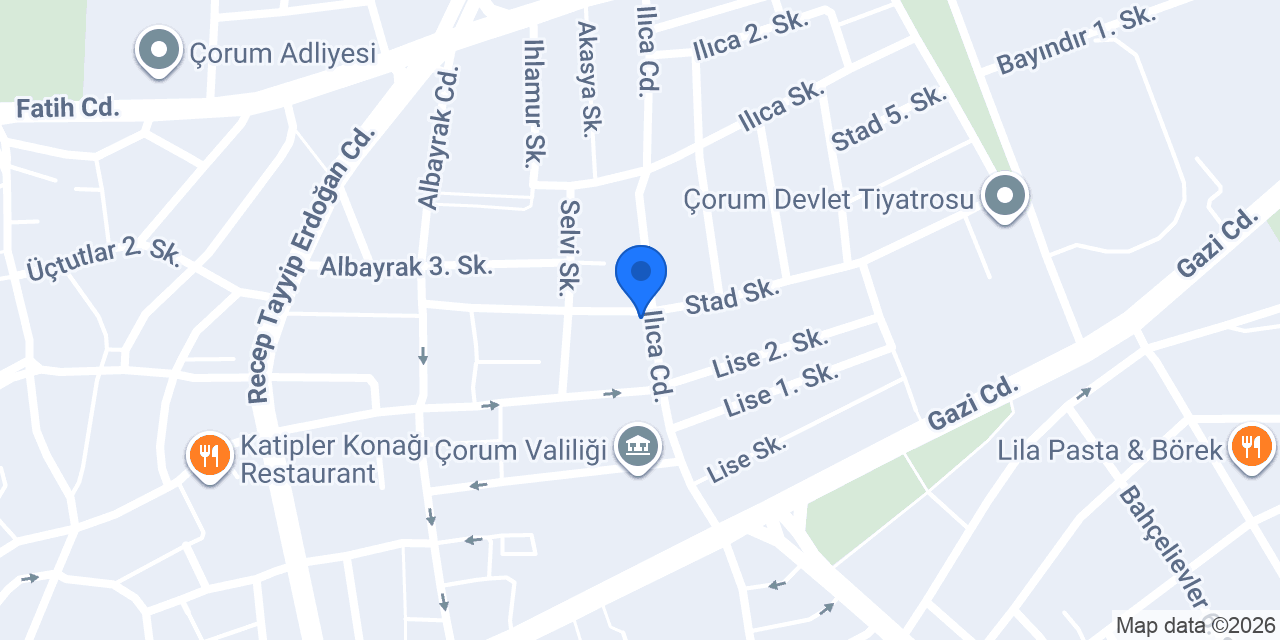 Çorum Final Temel Lisesi konumu
