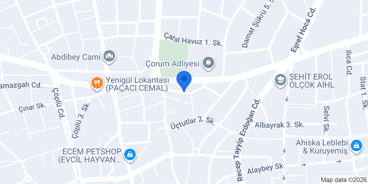 Mis Temizlik Çorum konumu