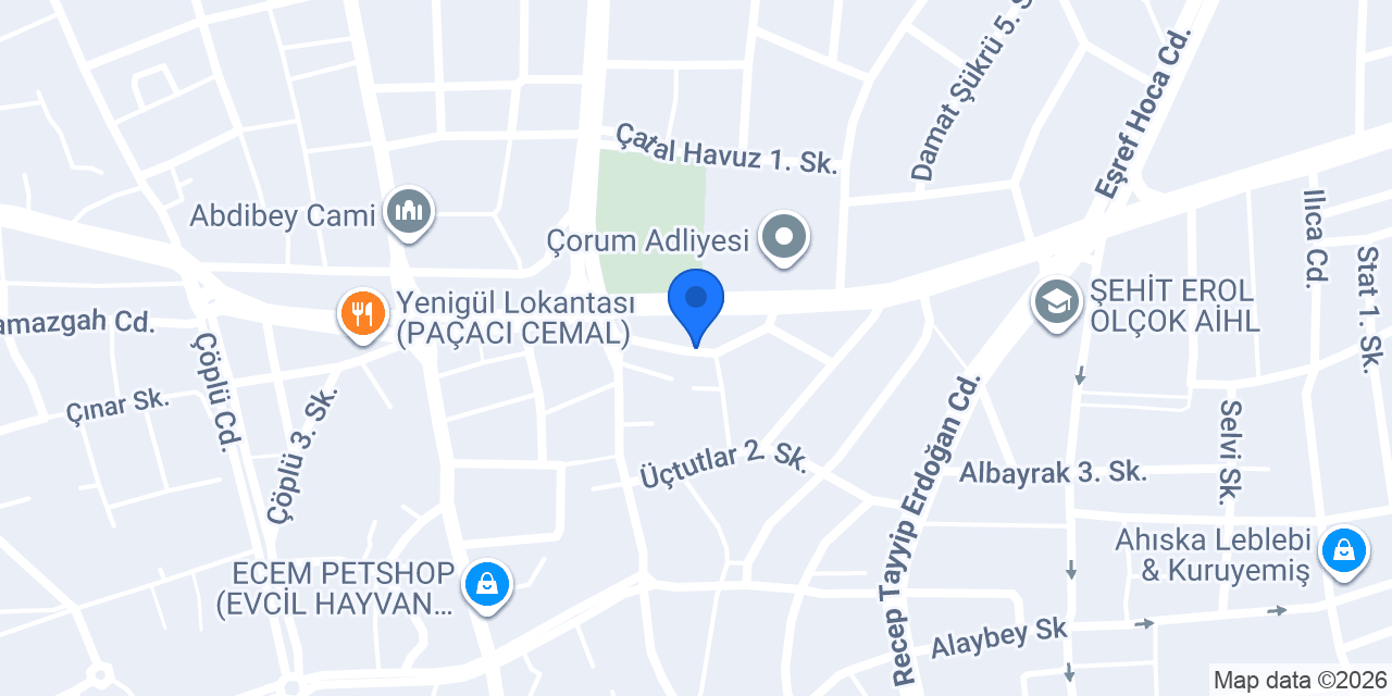 Av. Halil Boyraz Avukatlık Bürosu konumu