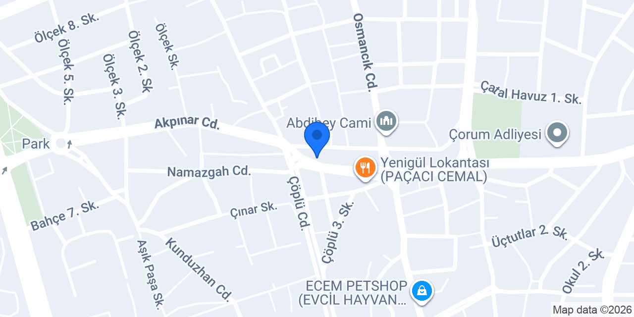 Gökkuşağı pastanesi konumu
