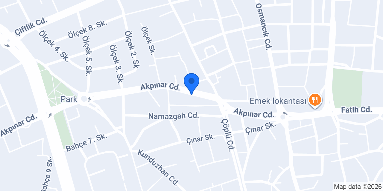 Koparan Elektrik & Avize konumu