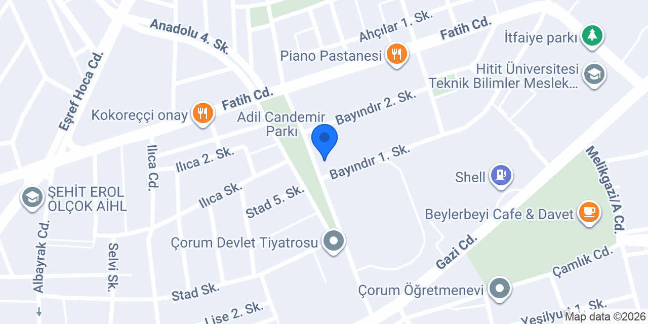 Mıstık Kuruyemiş konumu