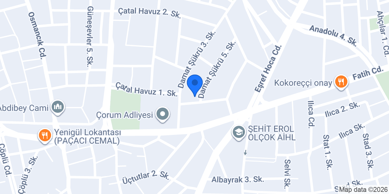 Brk Web Design - ÇORUM Merkez konumu