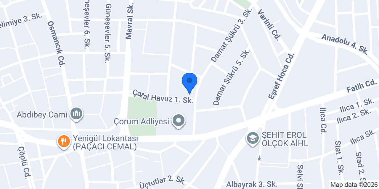 Çorum Barosu konumu