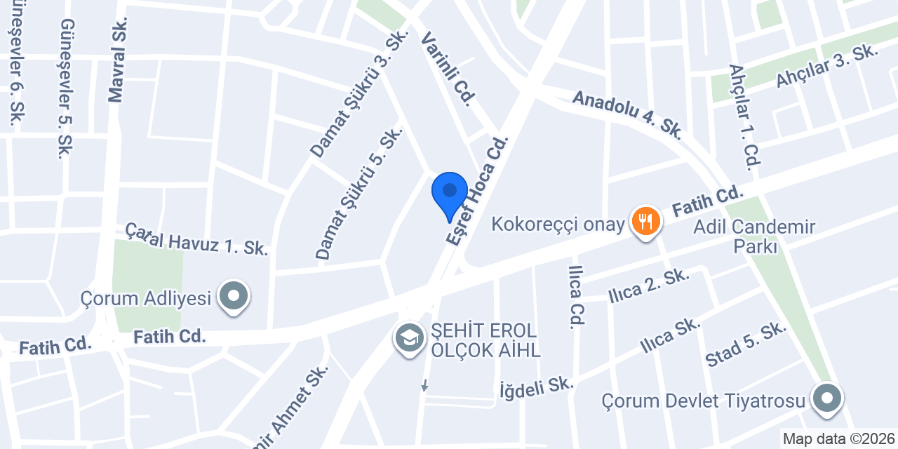 VitrA - Artema - İntegral Mühendislik konumu