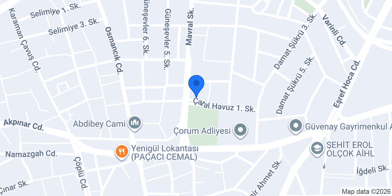 Av. Hakan BAYLAN konumu