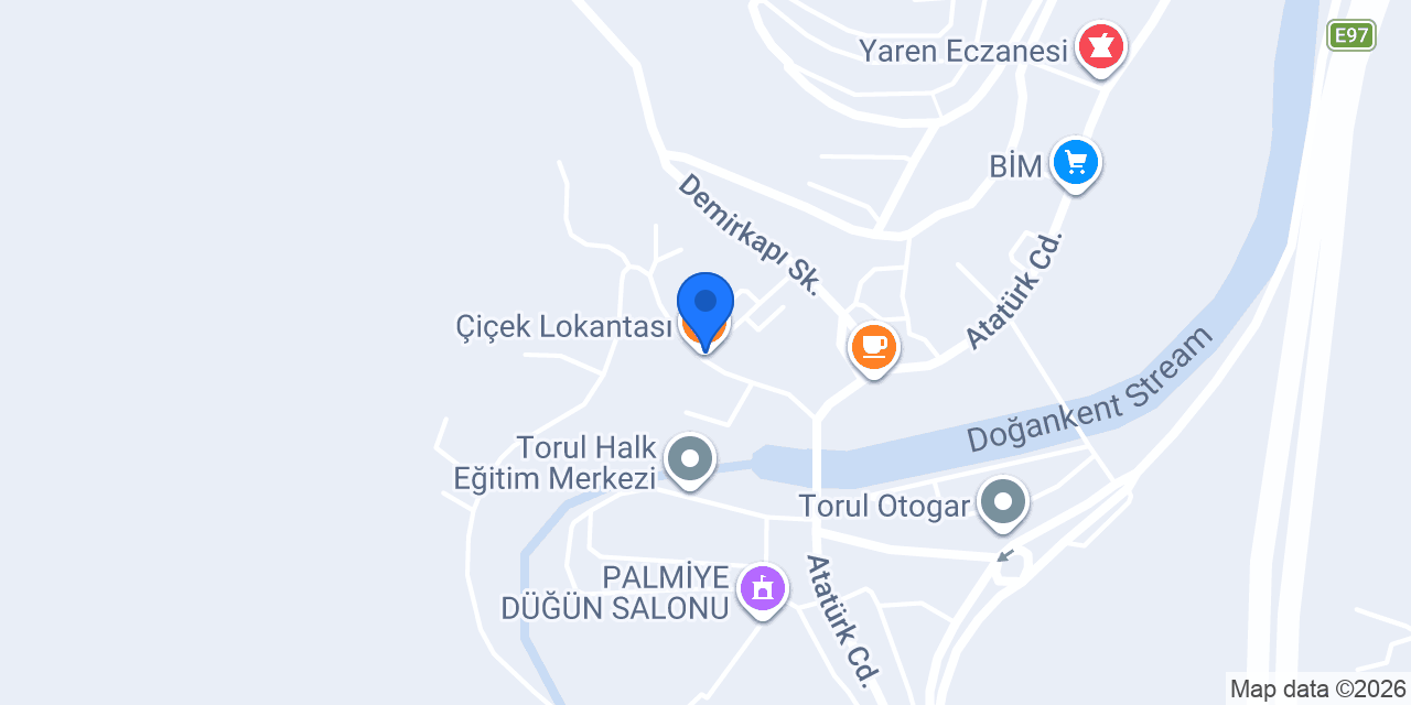 Çiçek Lokantası konumu