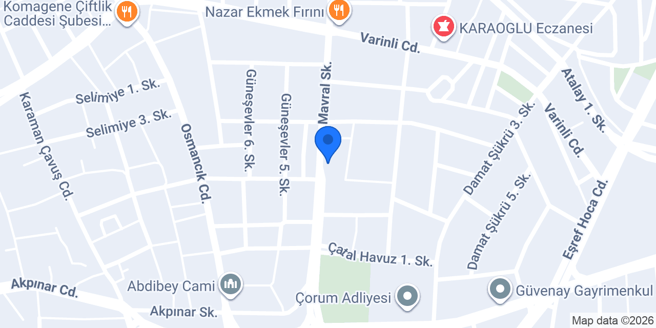 gençoğlu gsm çorum konumu