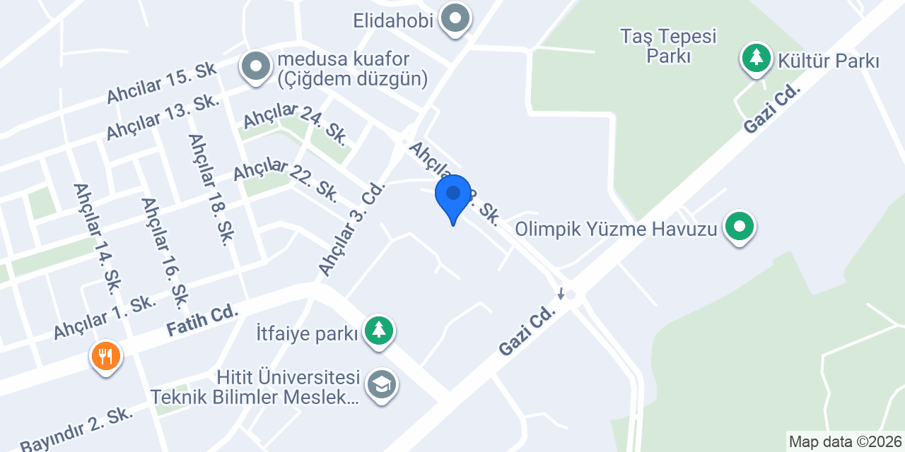 Çorum Emniyet Müdürlüğü konumu