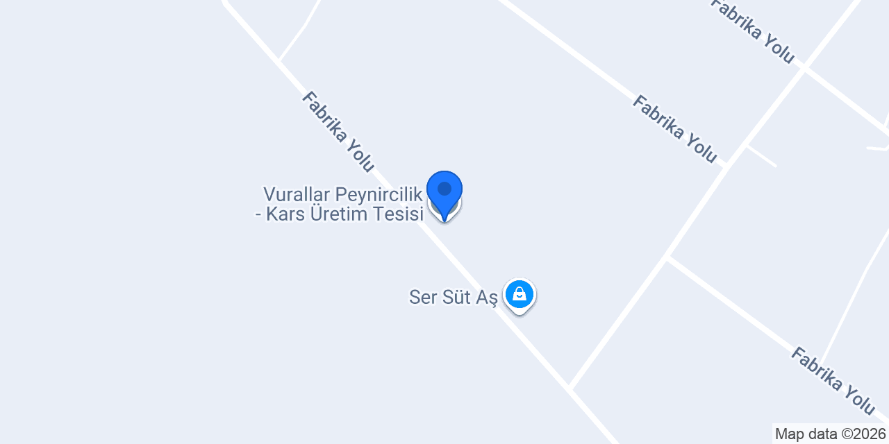 Vurallar Peynircilik - Kars Üretim Tesisi konumu