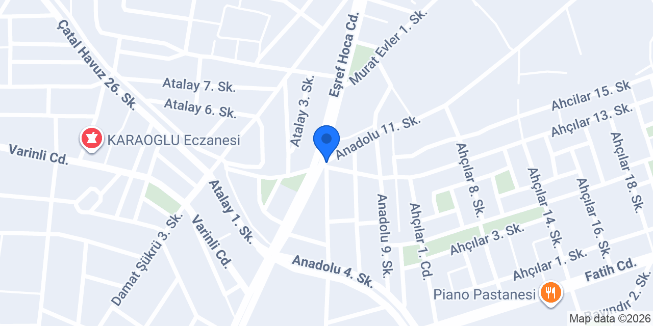 Hünkar Pide Salonu Çorum konumu