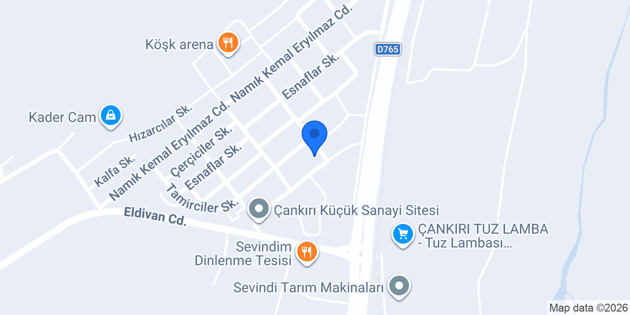 Çankırı Oto Cam konumu