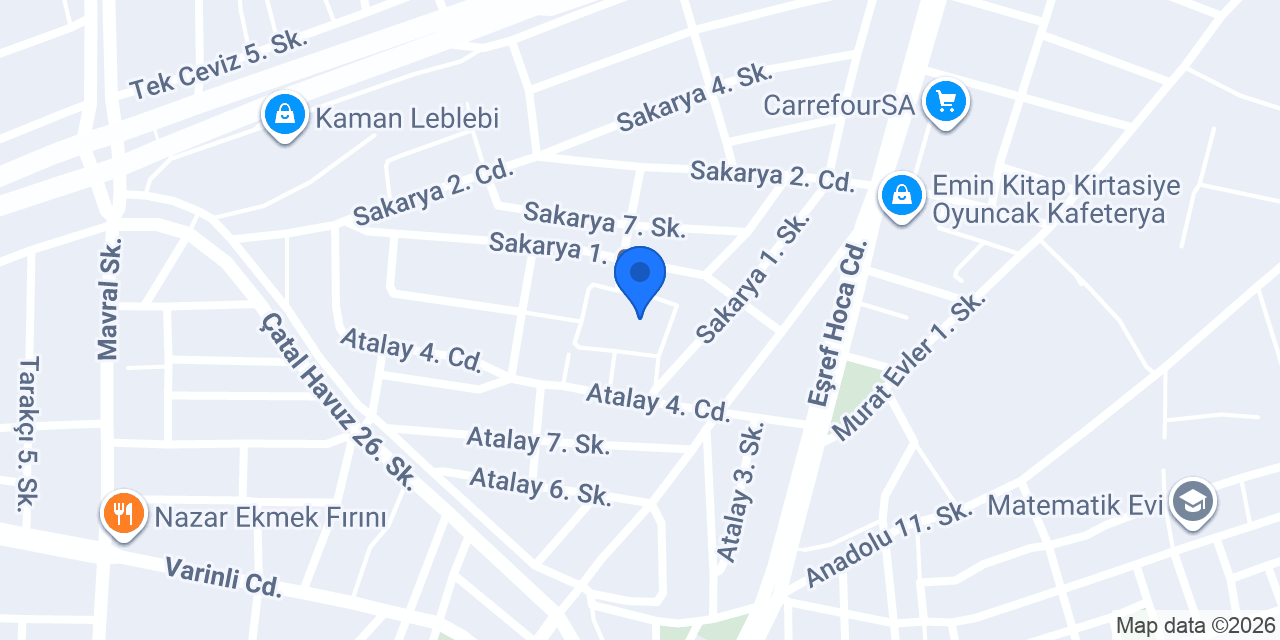 Sakarya İlkokulu konumu
