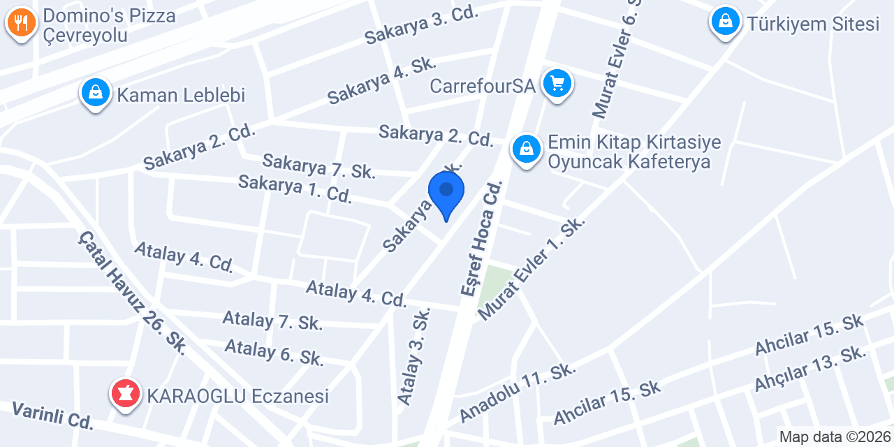 Kuaför Emrah Akdeniz konumu